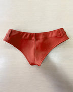 Faux Leather Low Rise Booty Shorts