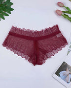?Flash Sale-Plus Size Floral Lace Crisscross Panties
