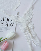 ?Flash Sale-Butterfly Pearl Thong Pearl Tassel G-String Panties