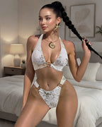 Metallic Gold Foil Bikini Set with Removable Pads