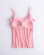 Built-In Bra Spaghetti Strap Tank Top