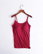 Built-In Bra Spaghetti Strap Tank Top