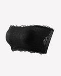 Floral Lace Strapless Bandeau Bra