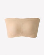Strapless Bandeau Bra - Wireless Seamless Tube Top Basic Bra