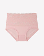 High Waisted Lace Panties Full Coverage Floral Lace Briefs