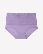 High Waisted Lace Panties Full Coverage Floral Lace Briefs