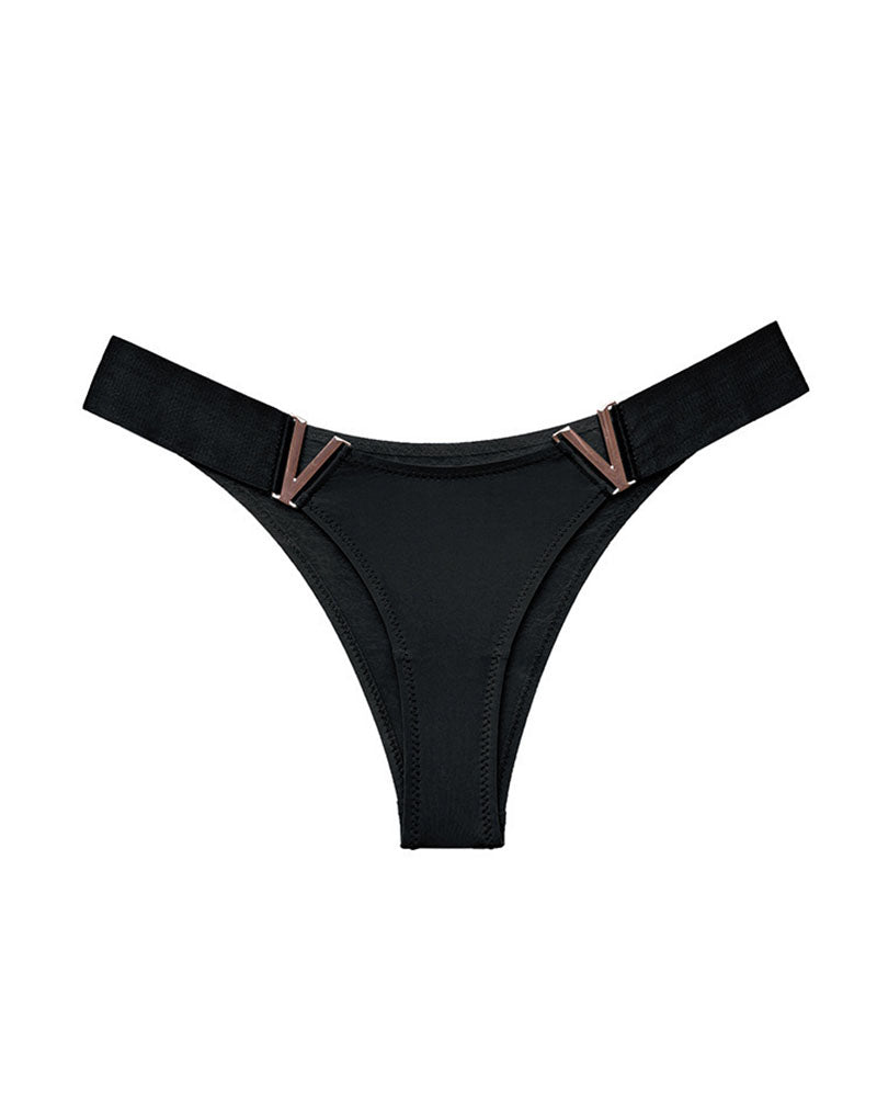 V-Hardware Thong - Sexy Metal Accent Minimal Coverage Panties