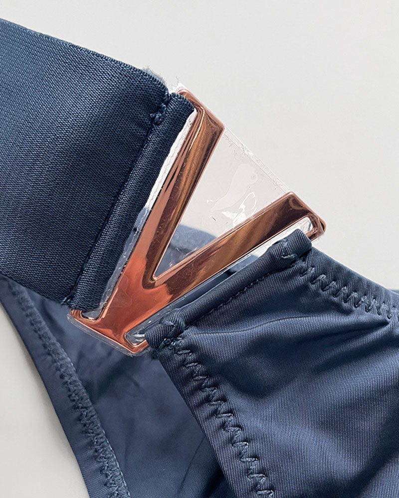 V-Hardware Thong - Sexy Metal Accent Minimal Coverage Panties