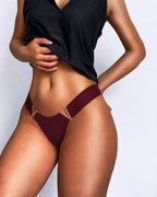 V-Hardware Thong - Sexy Metal Accent Minimal Coverage Panties