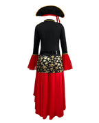 Pirate Costume Set Lace-Up Dress with Hat and Belt