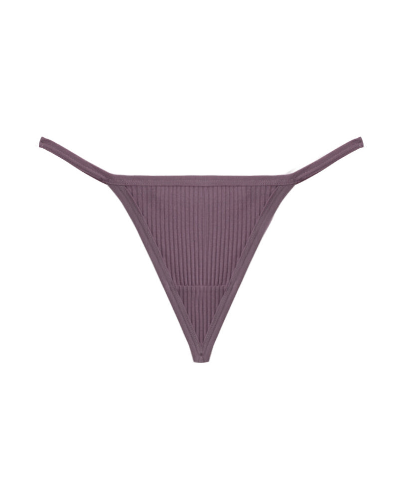 Ribbed Micro String Thong