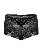 Floral Lace Cross-Strap Cheeky Panties