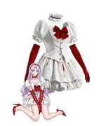 Blood Splatter Gothic Lolita Puff Sleeve Top & Skirt Set