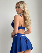 Flight Attendant Costume Lingerie Set Bra Skirt Roleplay