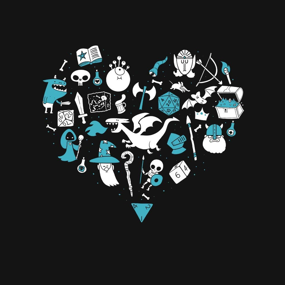 I Love Questing – Gaming Graphic T-Shirt