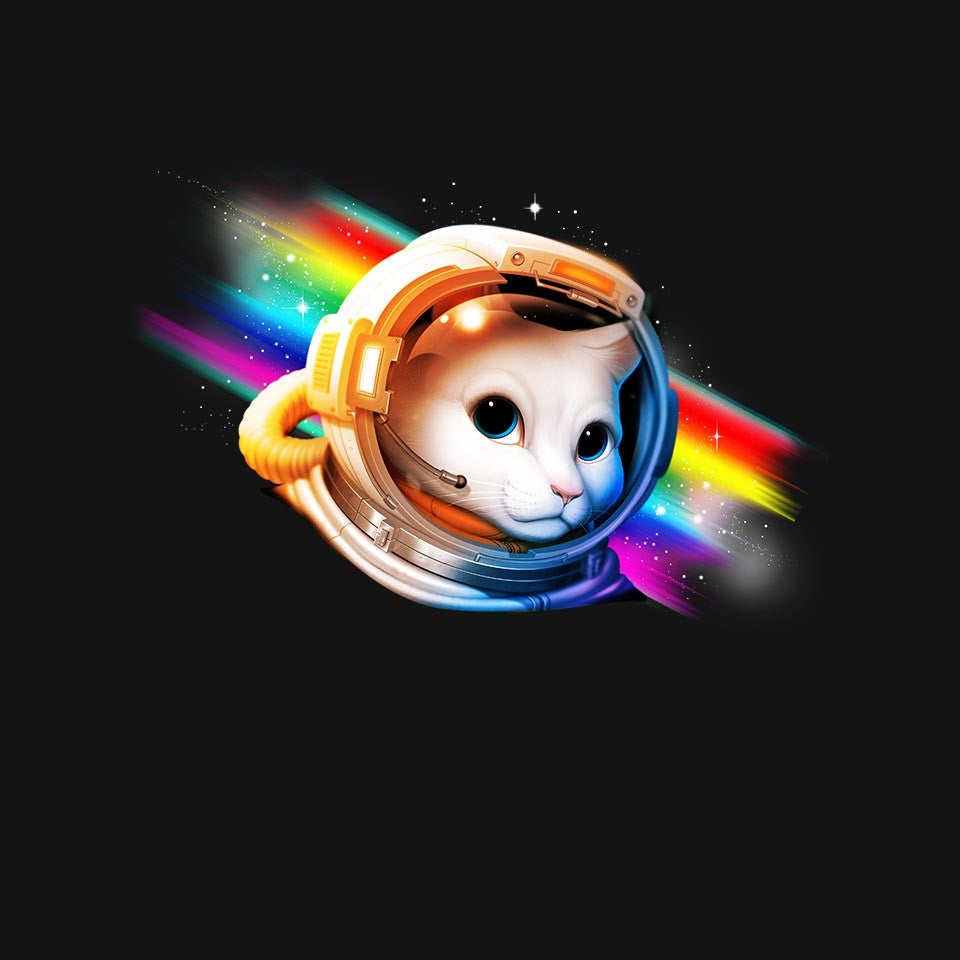 Interstellar Cat – Cat Graphic T-Shirt