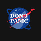 Don't Panic – Sci-Fi Graphic T-Shirt