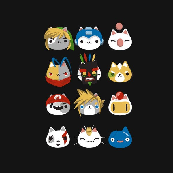 Gamer Cats – Cat Graphic T-Shirt