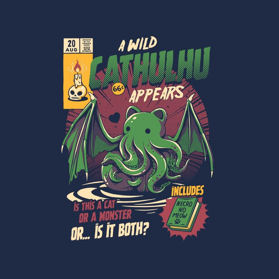 Is It a Cat Or a Monster – Cat Graphic T-Shirt