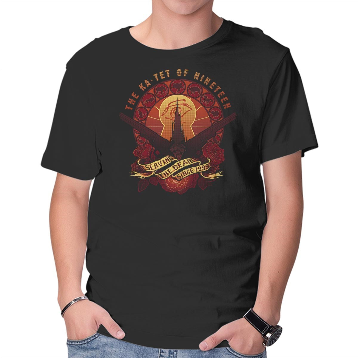 All Things Serve the Beam – Horror Graphic T-Shirt