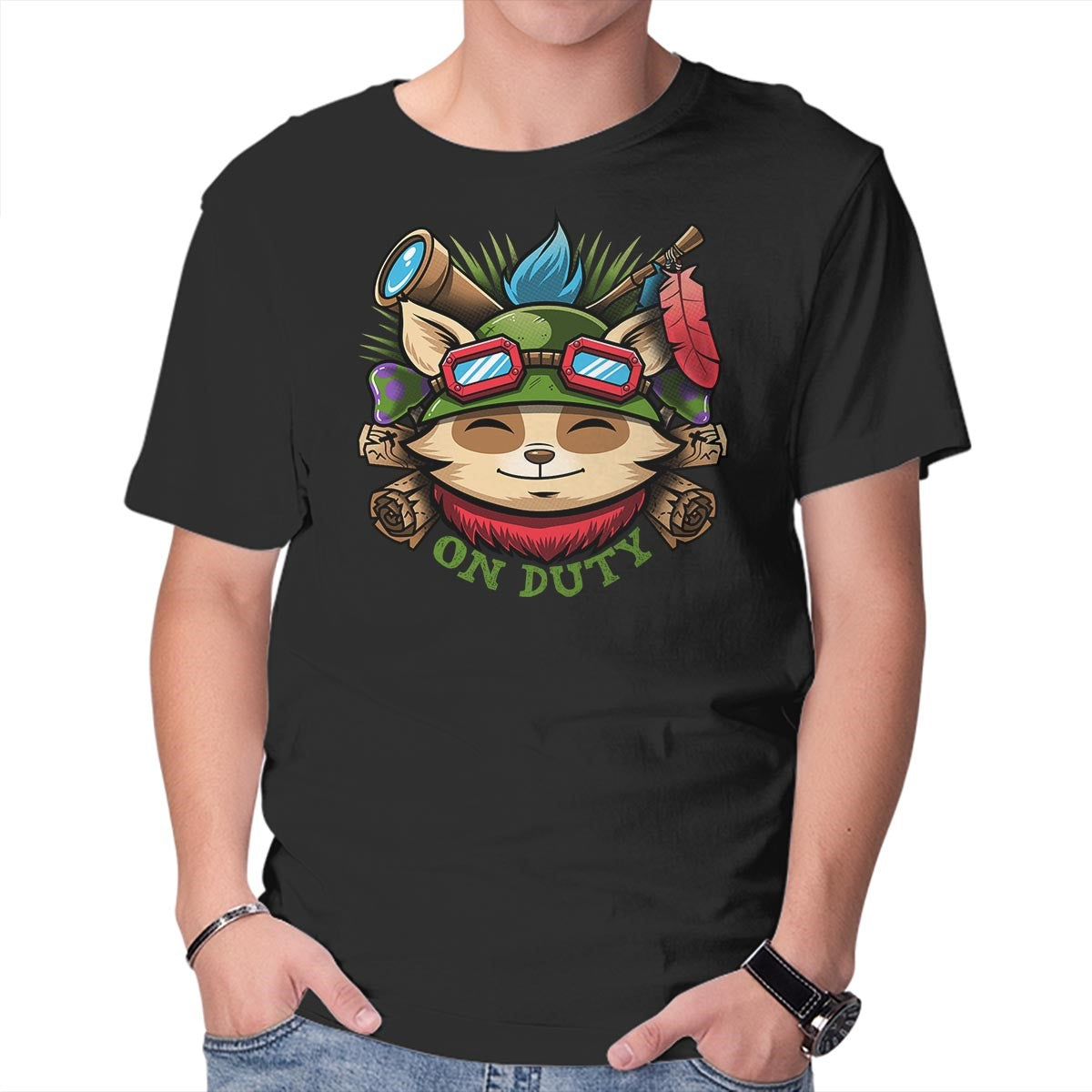 Teemo On Duty – Gaming Graphic T-Shirt