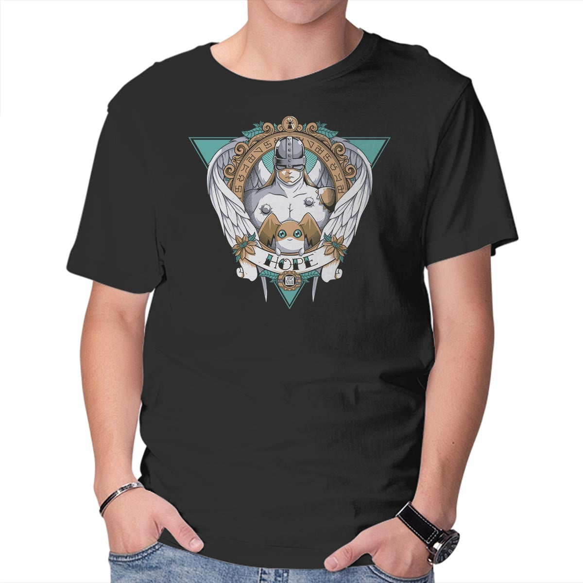 Digital Hope – Anime Graphic T-Shirt