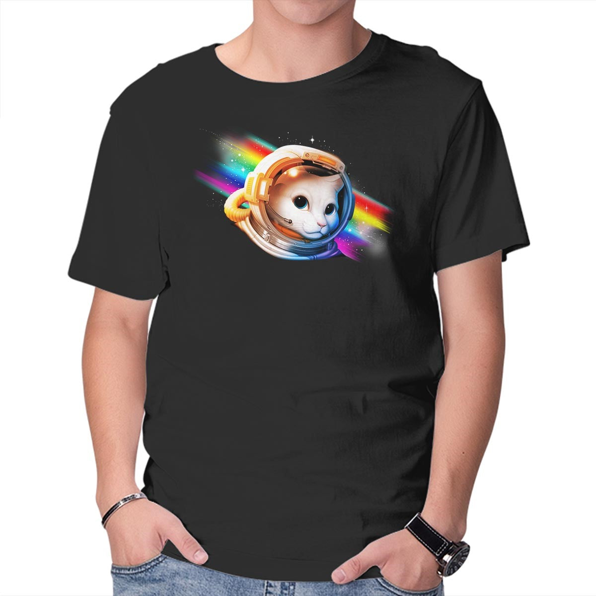 Interstellar Cat – Cat Graphic T-Shirt