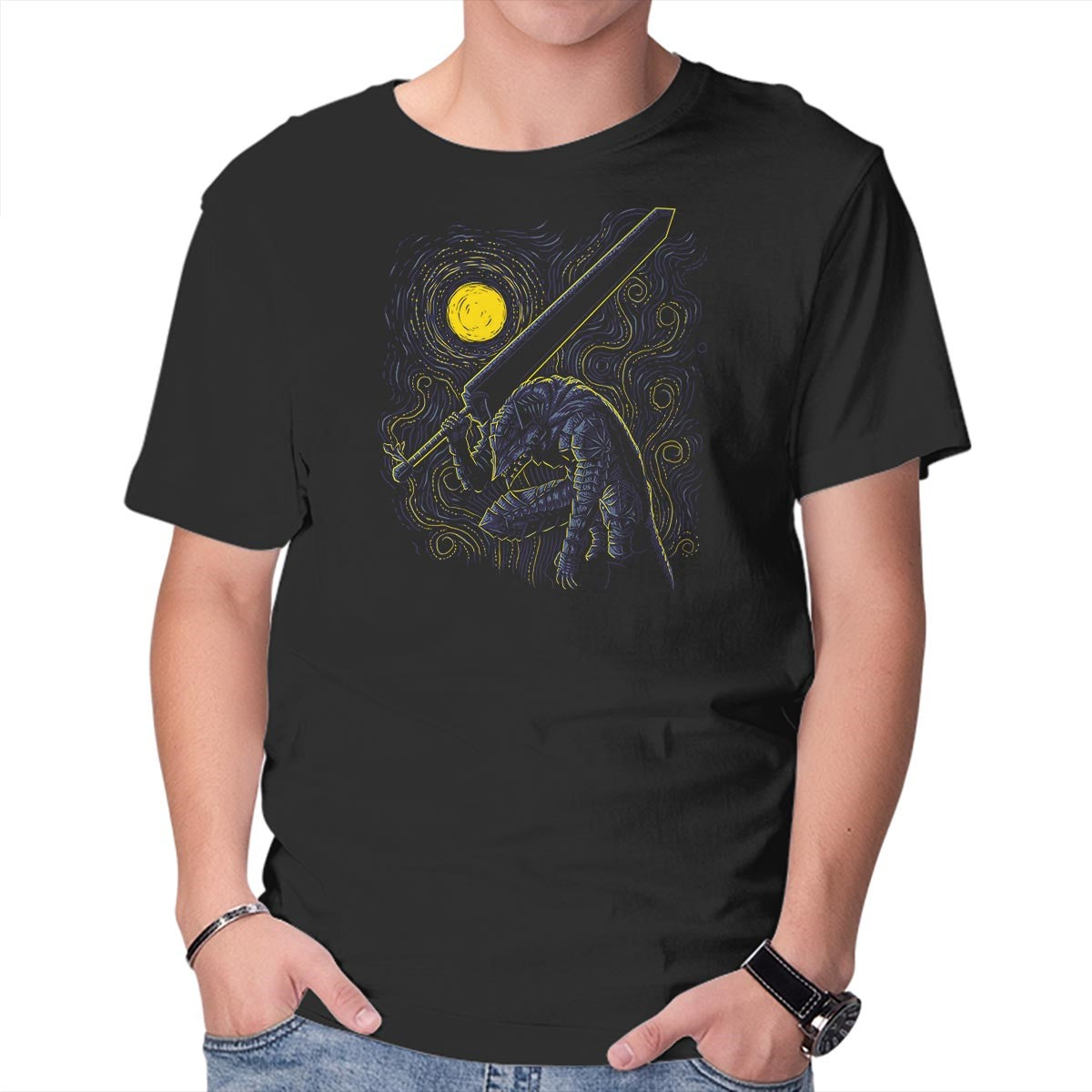 Impressionist Swordsman – Anime Graphic T-Shirt