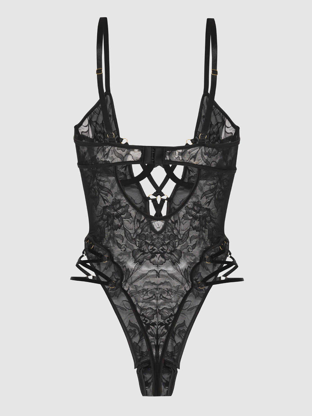 Dahlia Strappy Lace Teddy