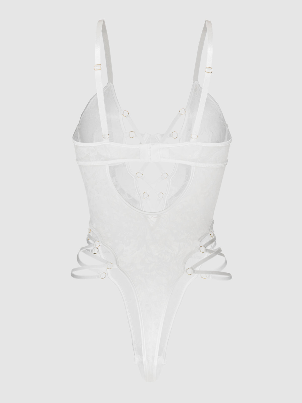 Dahlia Strappy Lace Teddy