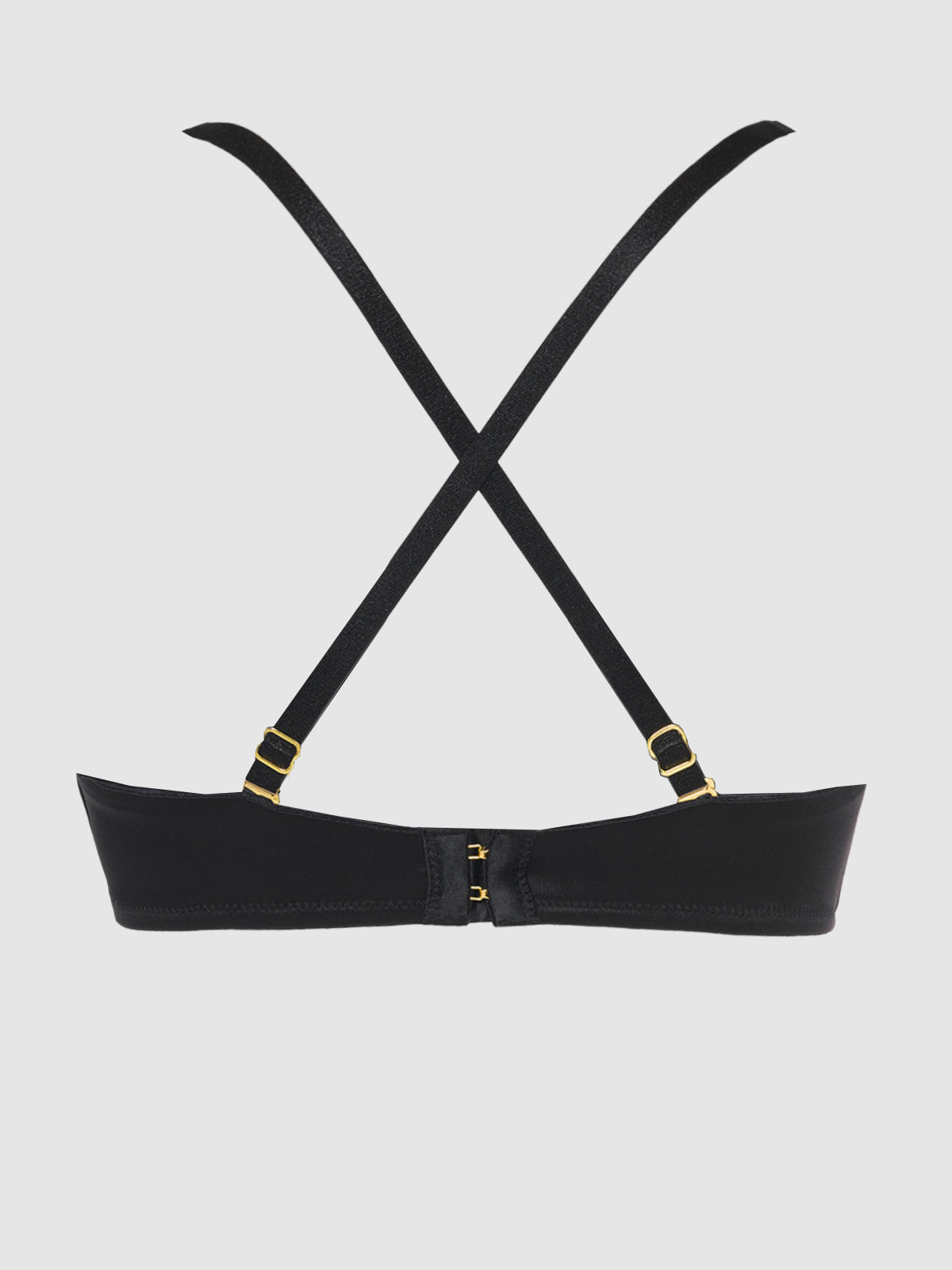 Rising Star Plunge Push Up Bra in Liquid Satin