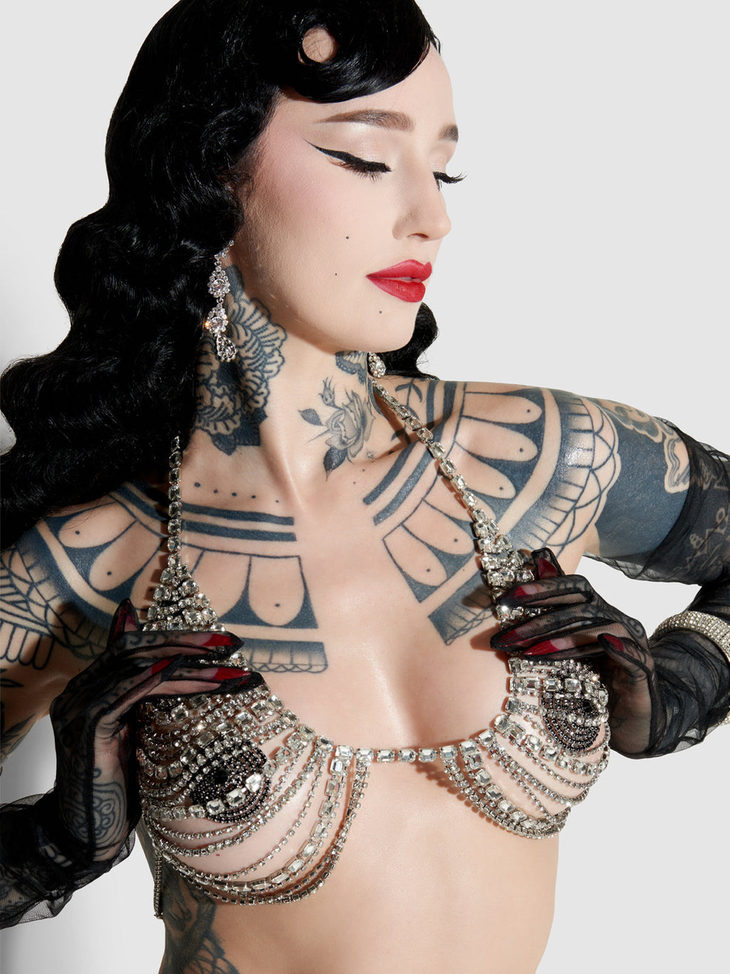 Ziggy Rhinestone Multi Stone Bra