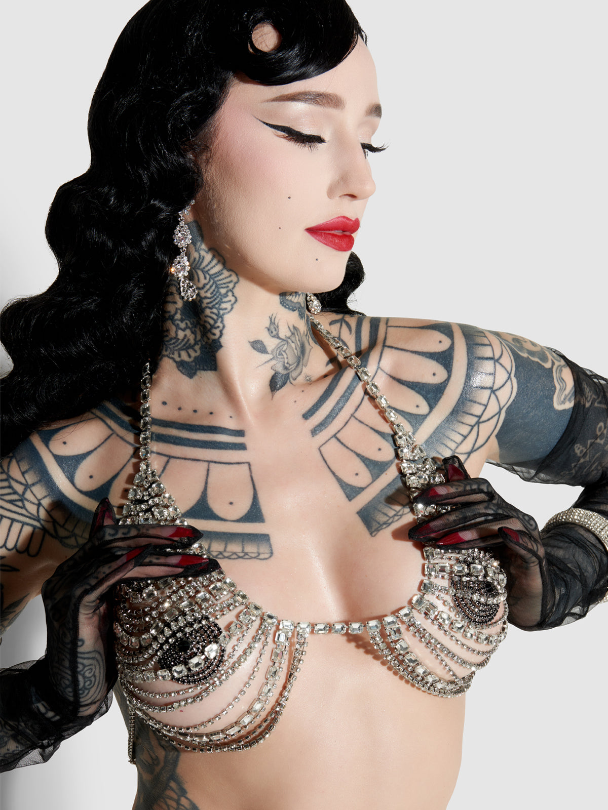 Ziggy Rhinestone Multi Stone Bra