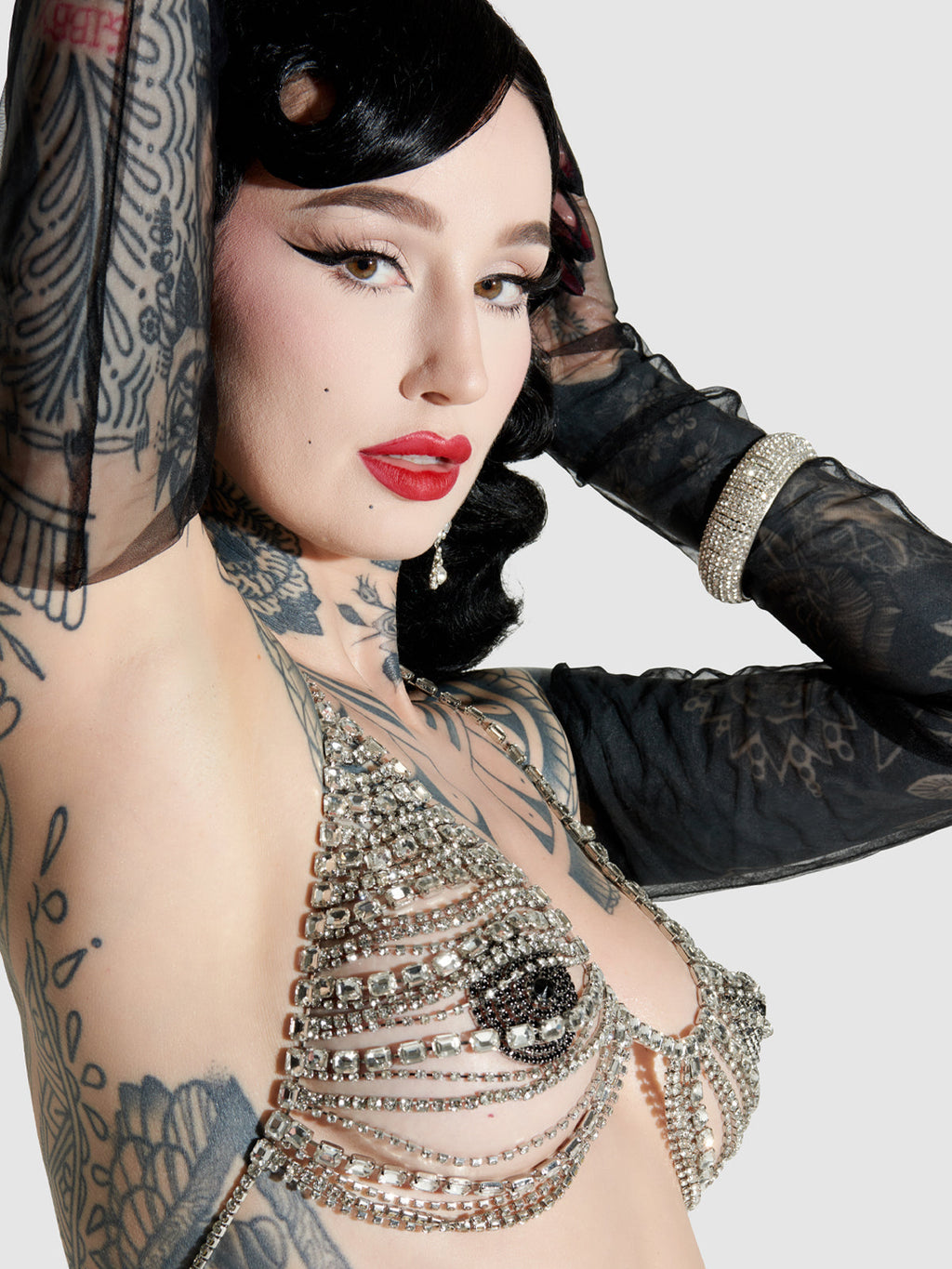 Ziggy Rhinestone Multi Stone Bra