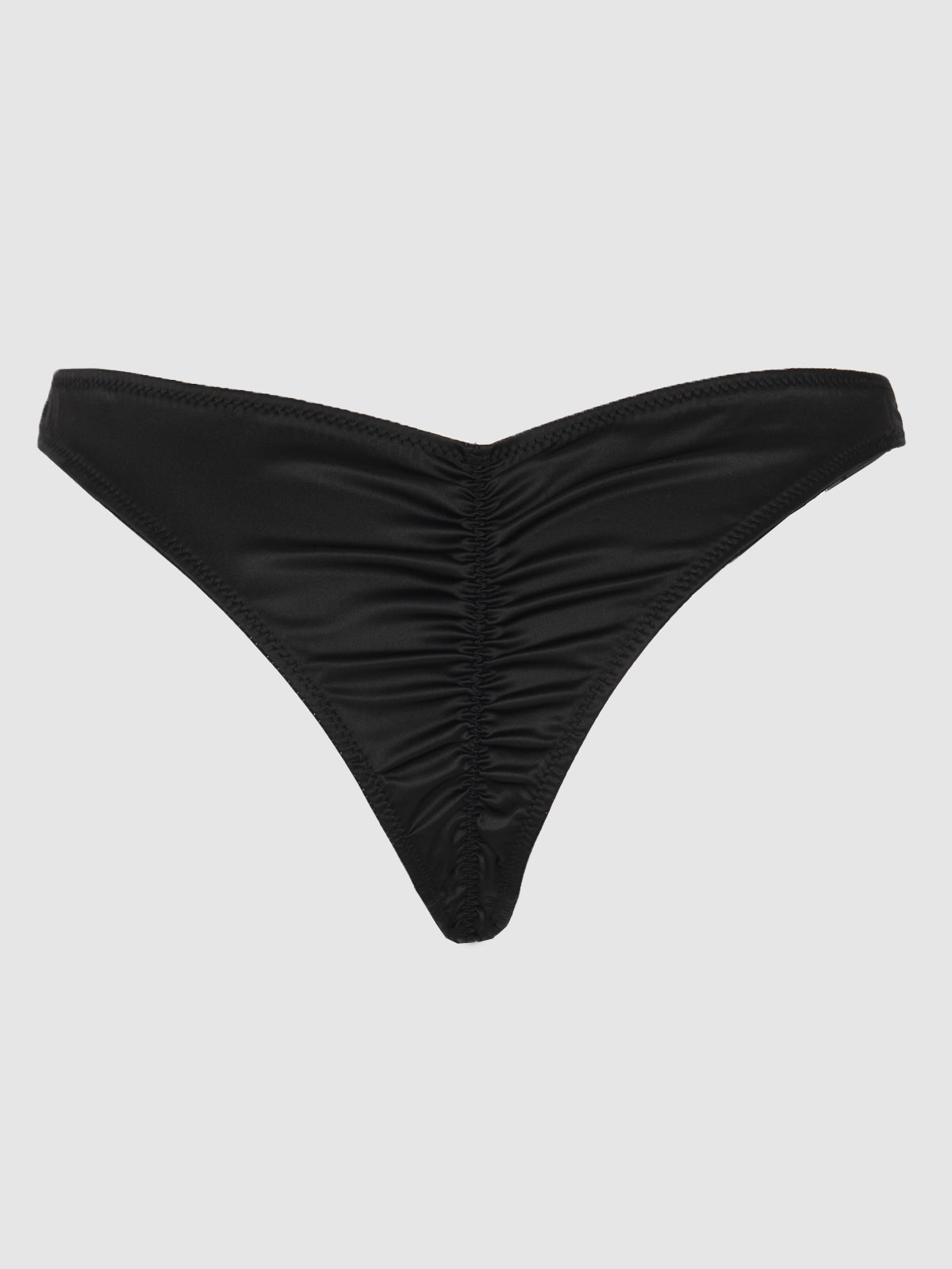 Petra Crotchless Satin Tanga