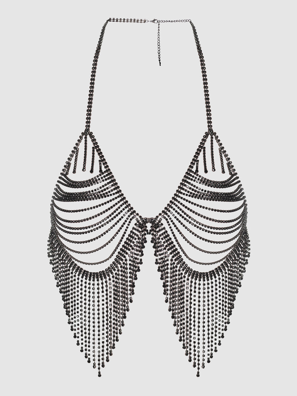 Ziggy Rhinestone Fringe Triangle Bra