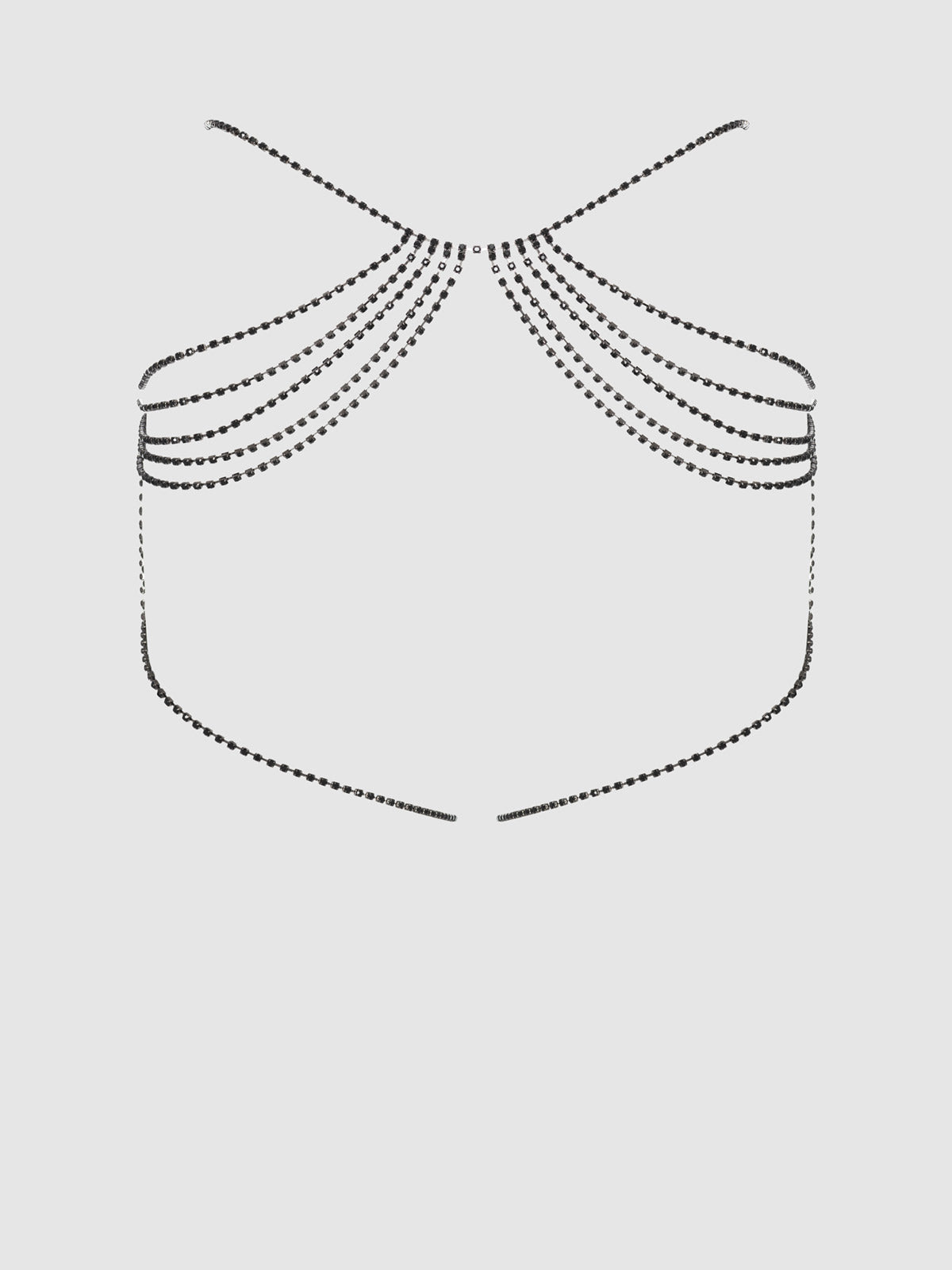 Ziggy Rhinestone Draped Garter