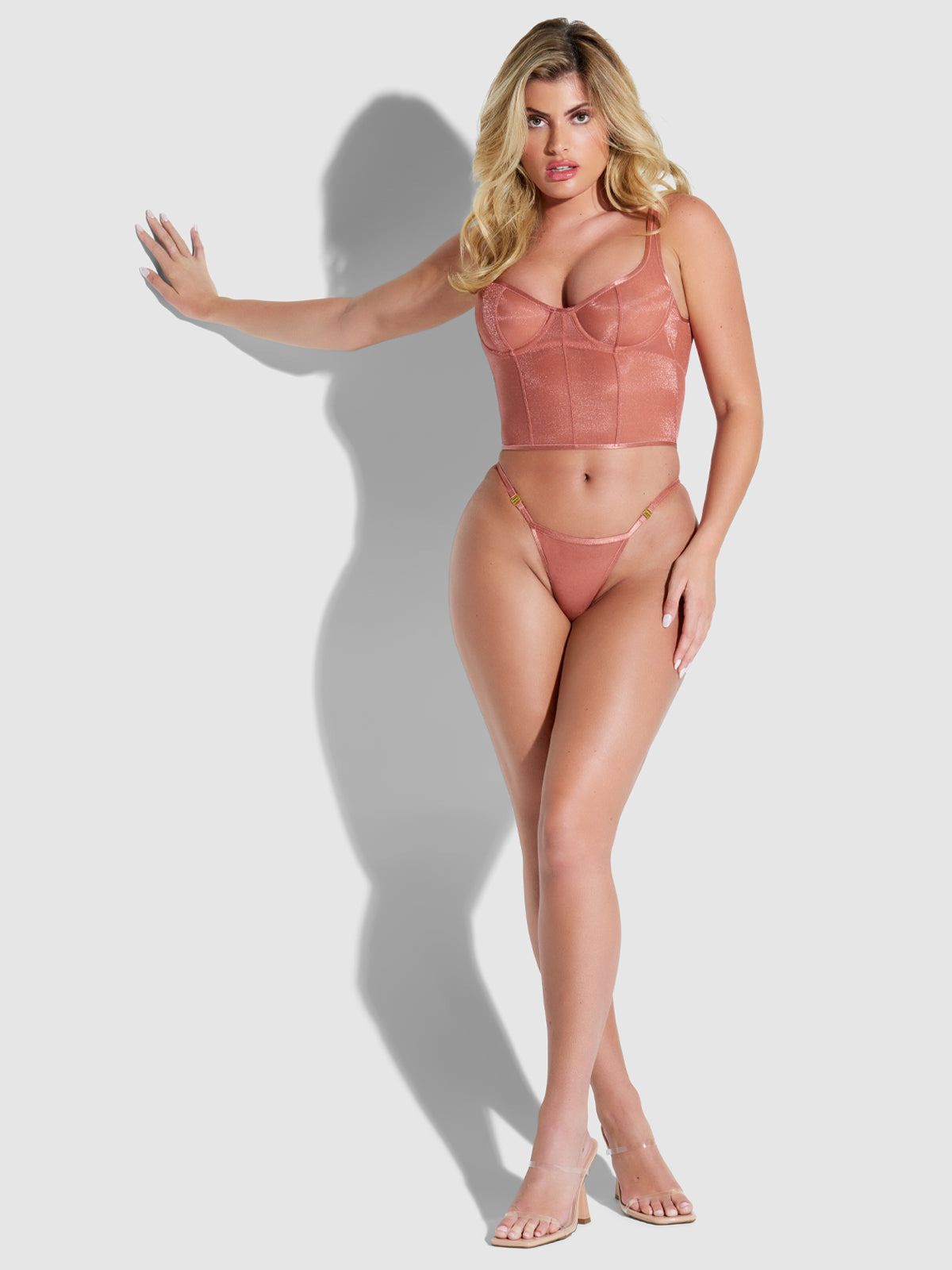 Pia Unlined Underwire Mesh Bustier