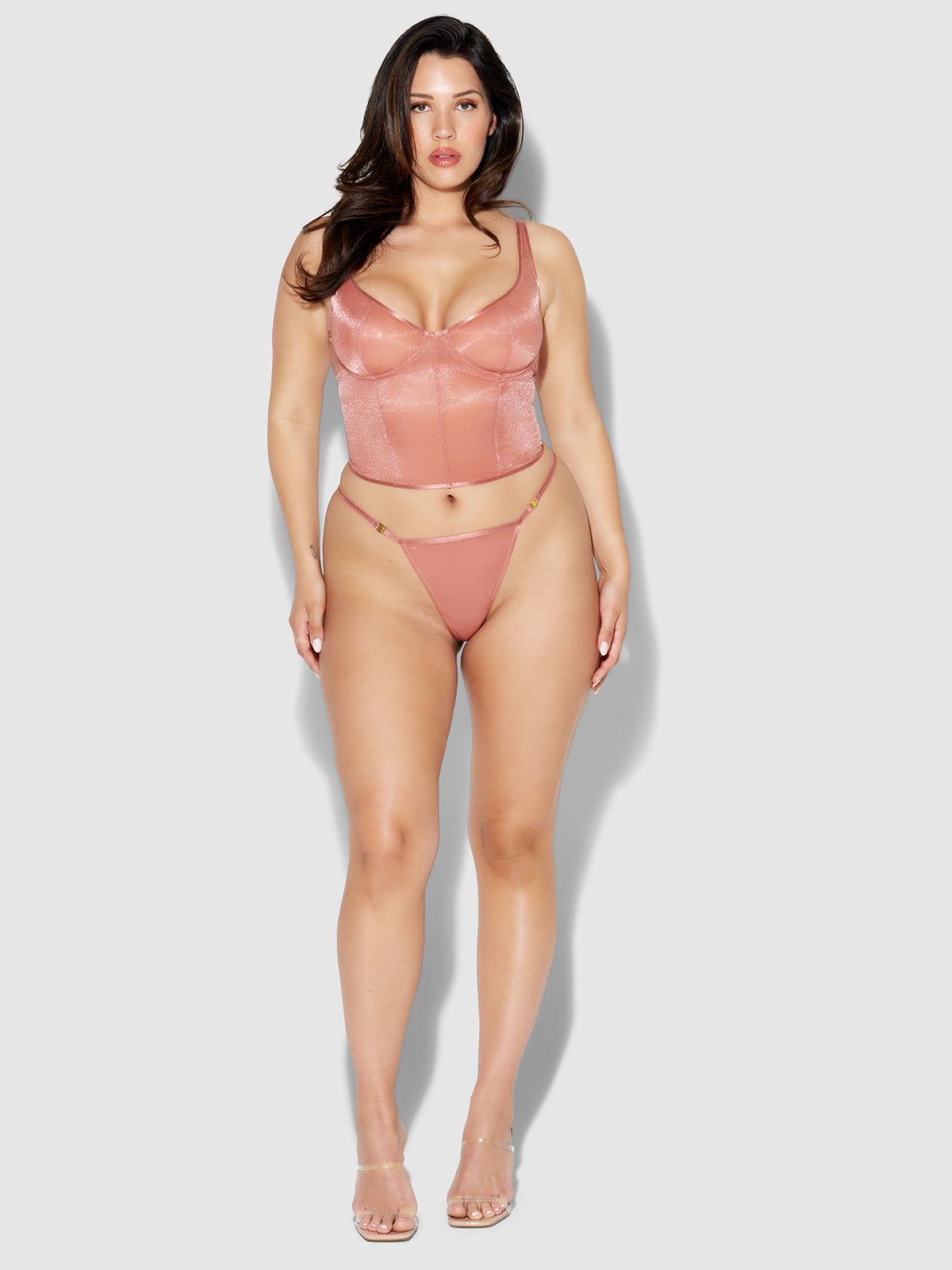 Pia Unlined Underwire Mesh Bustier