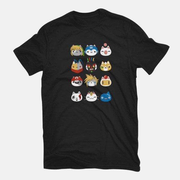 Gamer Cats – Cat Graphic T-Shirt