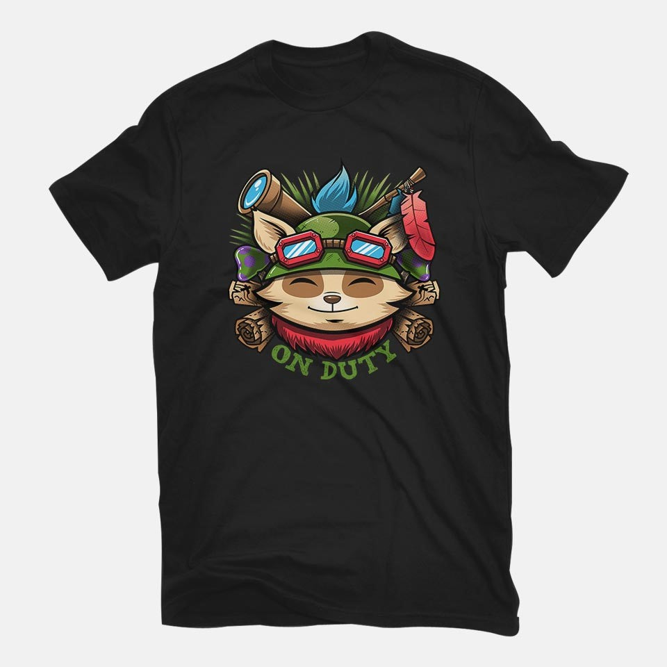 Teemo On Duty – Gaming Graphic T-Shirt