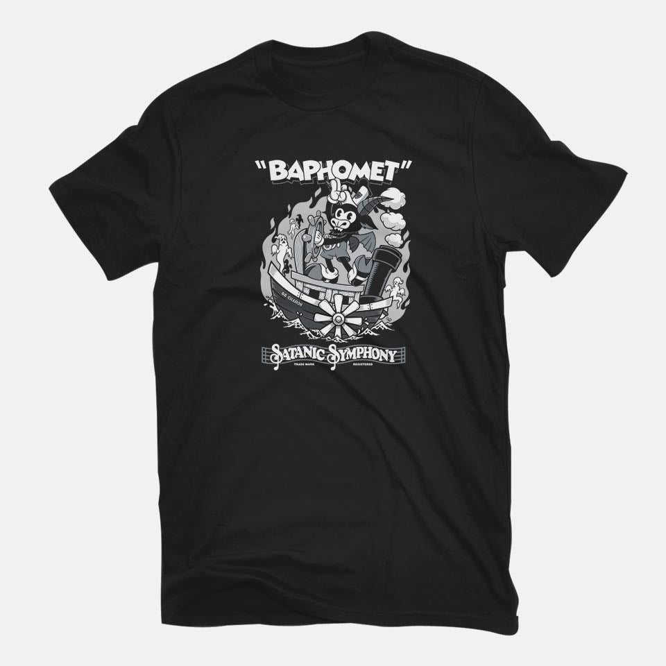 Steamboat Baphy – Horror Graphic T-Shirt