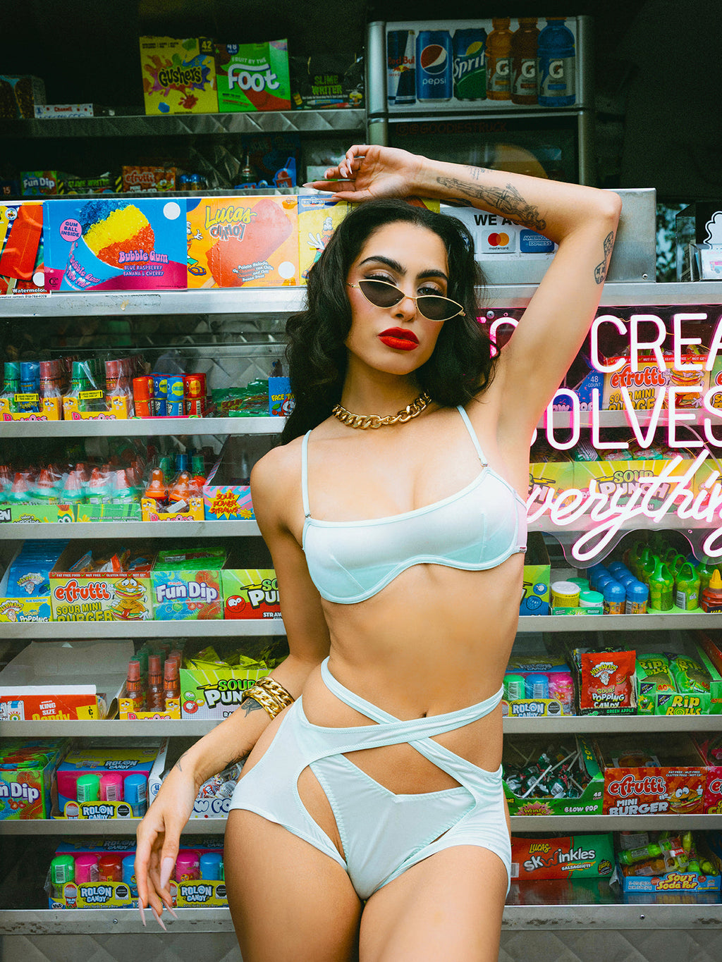 Neev Oil Slick Unlined Bandeau Bra