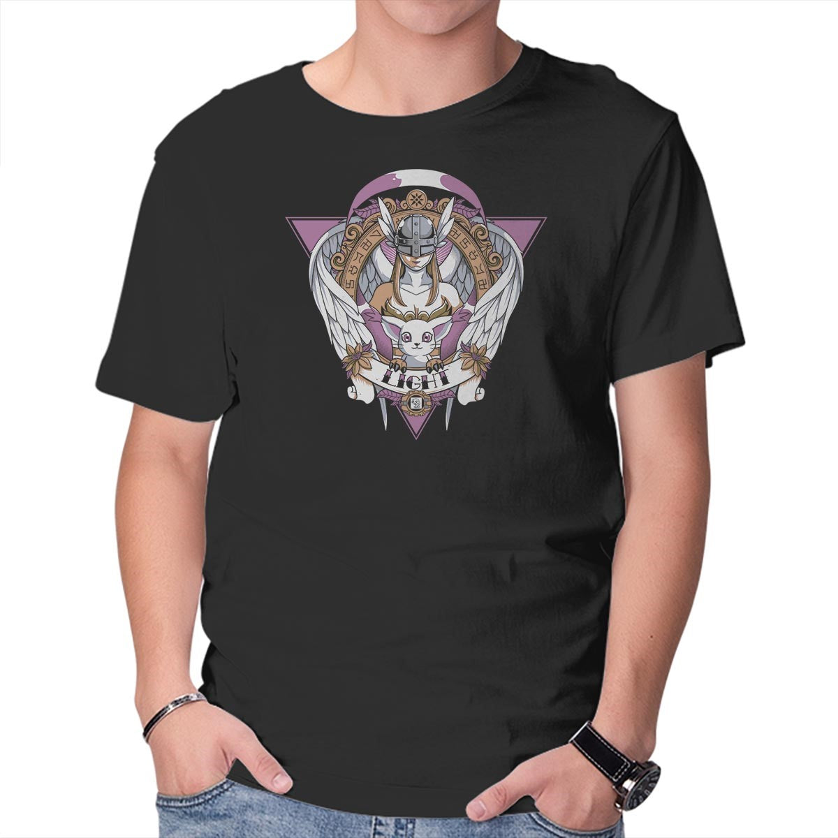 Digital Light – Anime Graphic T-Shirt