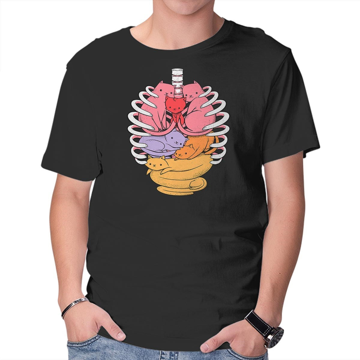 Anatomicat – Cat Graphic T-Shirt