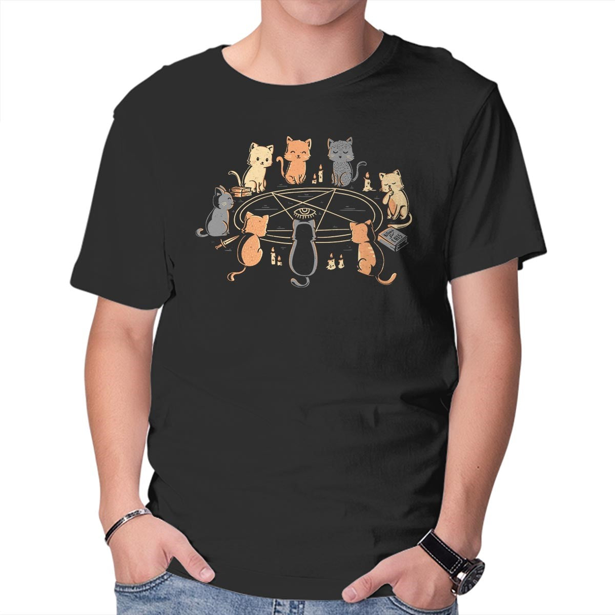 Dark Meowgic – Cat Graphic T-Shirt
