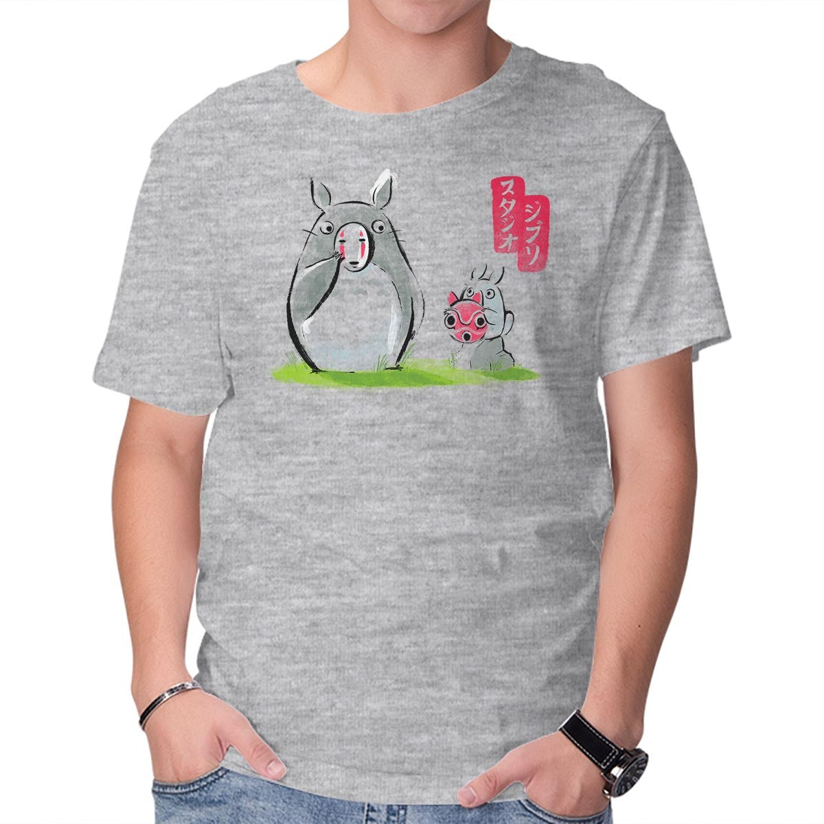 Ghibli Ink – Anime Graphic T-Shirt