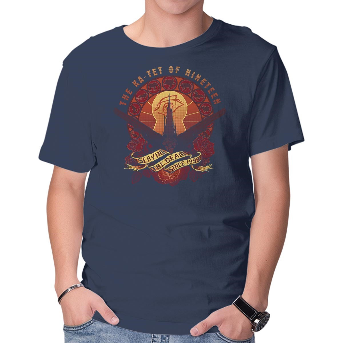 All Things Serve the Beam – Horror Graphic T-Shirt