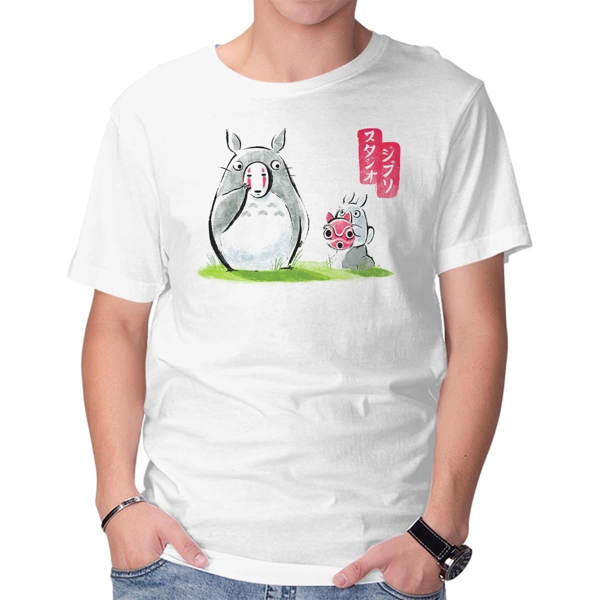 Ghibli Ink – Anime Graphic T-Shirt