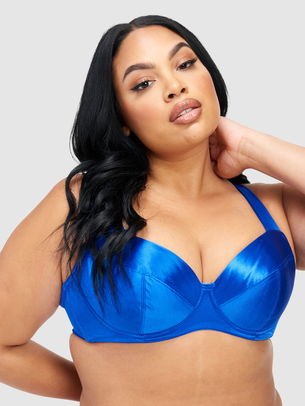 Va Va Voom Satin Full Figure Push Up Bra